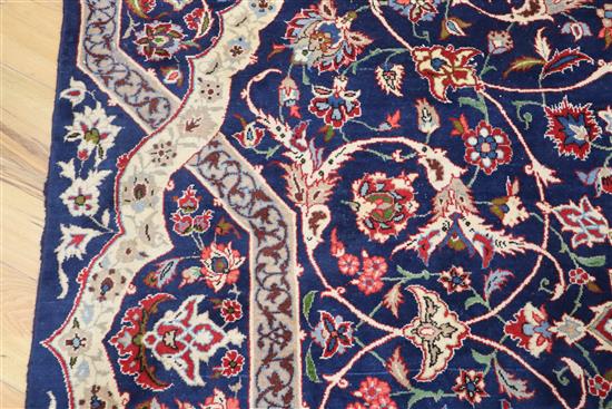 A Tabriz blue ground carpet,